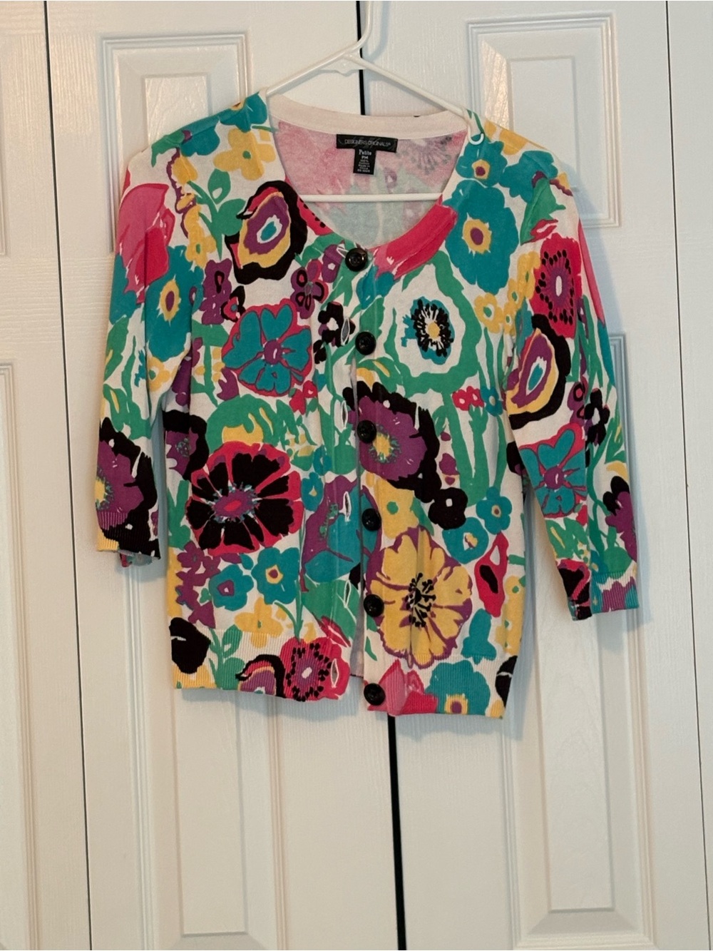 Designer Originals Petite Medium button-front cardigan